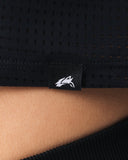 Margo Mesh Crop Tee - Black