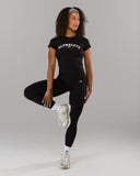 Varsity Baby Tee - Black