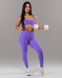Dip Back Mid Rise Legging - Ultraviolet