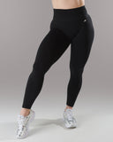 Pump Mid Rise Legging - Black w/ Logo