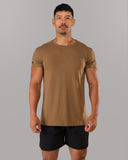 Rolled Muscle Tee - Brown