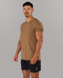 Rolled Muscle Tee - Brown