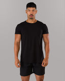 Rolled Muscle Tee - Black