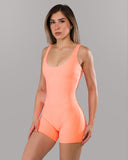 Lina Bodysuit - Neon Coral