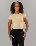 Varsity Baby Tee - Sahara