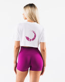 OT Oversized Crop Tee - White