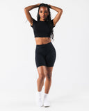 OT Crop Tee - Black