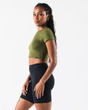 OT Crop Tee - Verbena