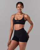 Amplify Open Back Bra - Black