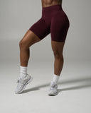Pump Mid Rise Biker Short - Merlot