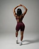 Pump Mid Rise Biker Short - Merlot