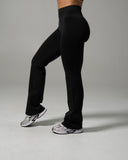 Pump Mid Rise Flared Pant - Black