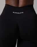 Pump Mid Rise Flared Pant Long - Black