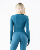 Peekaboo LS - Dress Blue