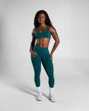 Pump Mid Rise Legging - Dark Teal
