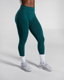 Pump Mid Rise Legging - Dark Teal
