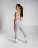 Pump High Rise Legging in LT Heather – women's legging in nylon and polyester fabric, view 5