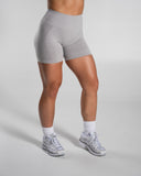 Pump High Rise Short in LT Heather – Alphalete women's shorts