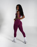 Pump Mid Rise Legging - Mulberry