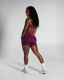 Pump Mid Rise Short - Mulberry