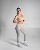 Pump High Rise Legging in LT Heather – Alphalete women's legging, view 6