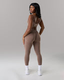 Pump Mid Rise Legging - Mocha