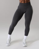 Pump Mid Rise Legging - Dark Heather Grey
