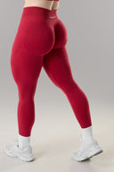 Pump Mid Rise Legging - Scarlet
