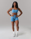Pump Mid Rise Short - Coastal Blue