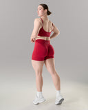 Pump Mid Rise Short - Scarlet