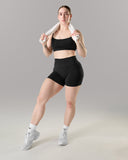 Pump Mid Rise Short - Black