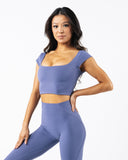 Aura Reya Top - Dusty Blue