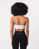 Seamless Ribbed Bra - Oyster Grey