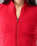 Aura Sculpt Jacket - Scarlet