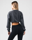 Overlay Shrug - Heather Black