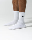 Elite Wolf Head Crew Sock 3pk - White