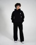 Staple Emblem Fleece Hoodie - Black