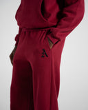 Staple Emblem Fleece Sweatpant - Cherry