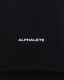 Three Pillar Capped Hoodie - Black