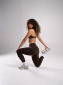 Pump Mid Rise Legging - Walnut