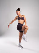 Pump High Rise Short - Black Garnet