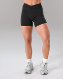 Wrap Mid Rise Short - Black