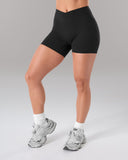 Wrap Mid Rise Short - Black