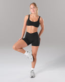 Wrap Mid Rise Short - Black