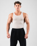 Zero Ribbed Tank 2pk - Cream