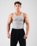 Zero Ribbed Tank 2pk - Heather Grey