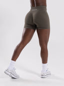 Pump Mid Rise Short - Khaki