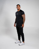 Vantage Jogger in Black – men's joggers in cotton and polyester fabric, view 6