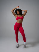 Contour Mid Rise Legging - Wild Strawberry