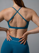 Amplify Open Back Bra - Tidal Teal